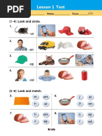 Lesson 1 Test Lesson 1 Test: /15 (1 - 4) Look and Circle. 1