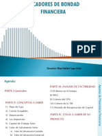 Indicadores de Bondad Financiera y Flujo de Caja Proyectada