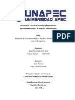 Evaluación de La Competitividad Entre República Dominicana y Panamá