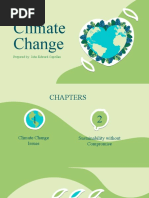 Climate Change: Prepared By: John Edward Capellan