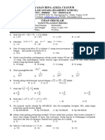 Us Matematika Kelas 9 SMP Islam Annaba