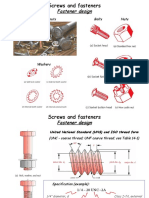 Fastener Design: Bolts and Nuts Bolts Nuts