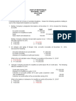 Audit of Receivables Seatwork - Part 1 Solutions - Ooo-Problem 1