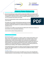 Rotating Machinery Rotor Balancing