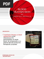 Blood Transfusion: Andrew Isiah P. Bonifacio, RN