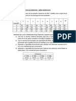 EXERCICIOS - Obras Hidráulicas