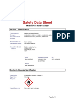 Safety Data Sheet: Medline Gel Hand Sanitizer Section 1. Identification