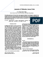 Volatile of Malaysian Fruits: Components