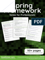 Spring Framework Notes For Professionals