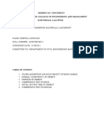 Civil Engineering Materials Lab Report