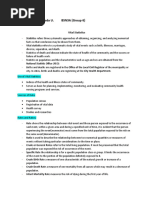 Vital Statistics and FHSIS Assignment