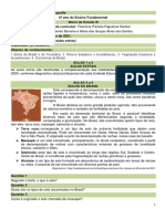 3 - 6º Ano - Geografia - Bloco de Estudo - AMA - Ref - 3 - Home School Palmas