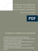 Hakikat Struktur Lembaga Dakwah, Fungsi, Tujuan