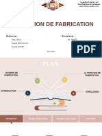 La Cotation de Fabrication