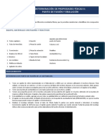 Práctica 7 Determinación Del Punto de Ebullición y Fusión