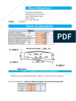 010 Planilla de Calculo - Alcantarillas en Carreteras