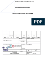 Test Method Statement