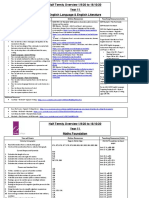 Half Termly Overview 1/9/20 To 16/10/20 Year 11 English Language & English Literature