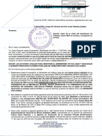 Carta Notarial N.° 28874 16 ABR 2018 A La FAP. RECIBIDO 17 ABR 2018. CASO COLLIQUE, MALL PLAZA COMAS, CORRUPCIÓN. 4 Págs. Lector