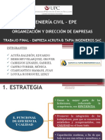 Organizacion y Direccion de Empresas Acruta y Tapia