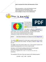 Use Venn Diagram To Represent The Union and Intersection of Sets