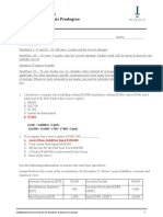 Level 1 Assessment EY Financial Analysis Prodegree