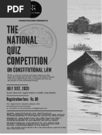 Official Brochure - The National Quiz Competition On Constitutional Law