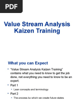 Value Stream Analysis Kaizen Training