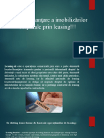 Surse de Finanţare A Imobilizărilor Corporale Prin Leasing