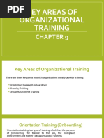 Key Areas of Organizational Training