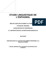 Etude Linguistique de L Espagnol