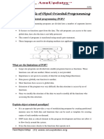 Fundamentals of Object Oriented Programming