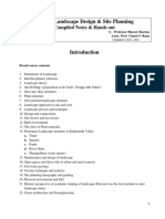 L IX SEM Notes AR 803 Landscape Design Site Planning