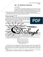 Unit - II: Dielectric Materials