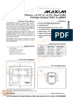 Low-Power, +2.5V To +5.5V, Dual 8-Bit Voltage-Output DAC in MAX