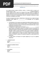 Acta de Integración de La Unidad Interna de Protección Civil