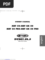 MRT 50-Mrt SM 50 MRT 50 Pro-Mrt SM 50 Pro: Owner'S Manual