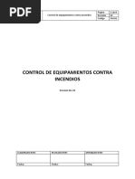 Control de Equipamientos Contra Incendios