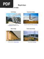 Megabridges: 1. Different Kinds of Bridges