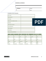 Fiche Élève - Niveau A1.1: Complète Ta Fiche D'identité