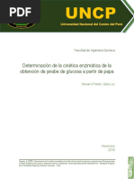 Determinación de La Cinética Enzimática de La Obtención de Jarabe de Glucosa A Partir de Papa