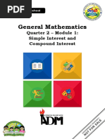 General Mathematics: Quarter 2 - Module 1: Simple Interest and Compound Interest