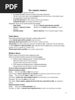 The Complex Sentence: Noun Clauses