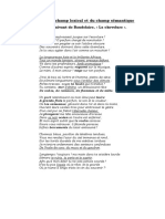 Pratique Du Champ Lexical Et Du Champ Sémantique