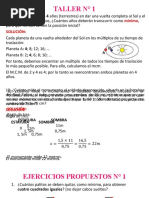 Taller #1 y Ejercicios Propuestos - Completo