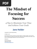 The Mindset of Focusing For Success - Jane Holder