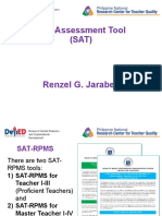 Self-Assessment Tool (SAT) : Renzel G. Jarabese