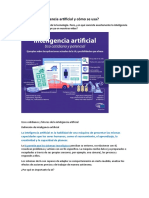 Qué Es La Inteligencia Artificial y Cómo Se Usa