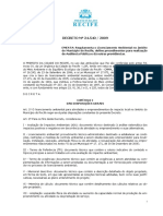 Decreto #24.540.2009 - Licenciamento Ambiental - Recife