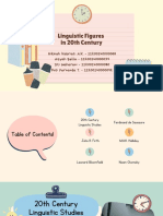 Linguistic Figures in 20th Century